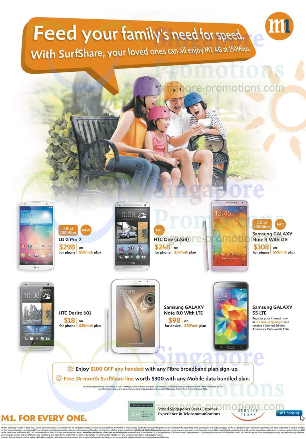 Featured image for M1 Mobile Smartphones & Fibre Broadband Offers 29 Mar - 4 Apr 2014