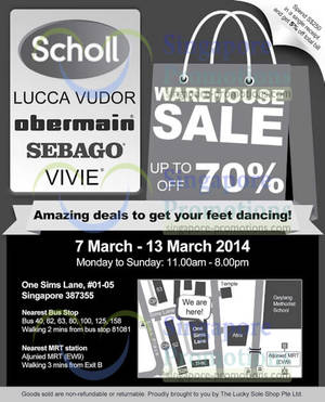 Featured image for (EXPIRED) Lucky Sole Shop Footwear Warehouse SALE Up To 70% OFF 7 – 13 Mar 2014