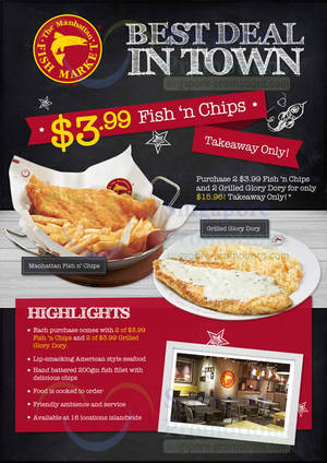 Featured image for (EXPIRED) Manhattan Fish Market $3.99 Fish ‘n Chips @ 16 Outlets 3 Mar 2014