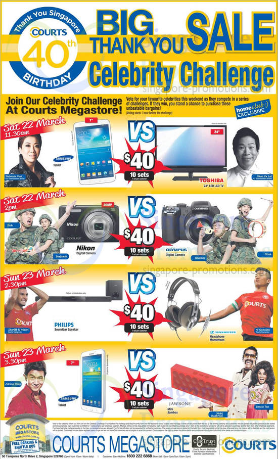 Megastore Celebrity Challenges