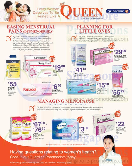 Menstrual Pain Care, Menopause Care, Conceiving Care