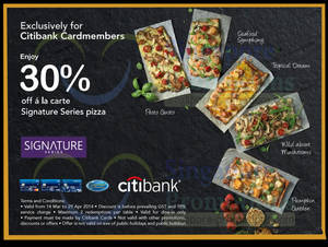Featured image for (EXPIRED) Pizza Hut 30% OFF Thin Crust Pizzas For Citibank Cardmembers 19 Mar – 29 Apr 2014