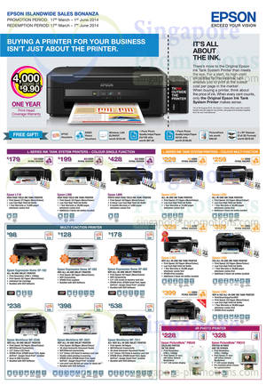 Featured image for (EXPIRED) Epson Printers, Scanners, Labellers & Projectors Offers 17 Mar – 1 Jun 2014