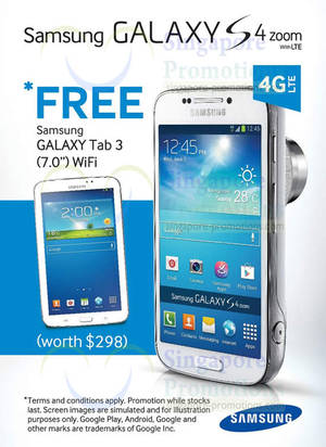 Featured image for (EXPIRED) Samsung Galaxy S4 Zoom FREE Tab 3 Promo 15 Feb – 31 Mar 2014