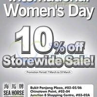 Featured image for (EXPIRED) Sea Horse 10% OFF Storewide SALE 7 – 10 Mar 2014