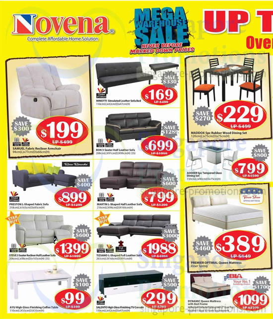 Sofa Sets, Dining Set, Mattresses