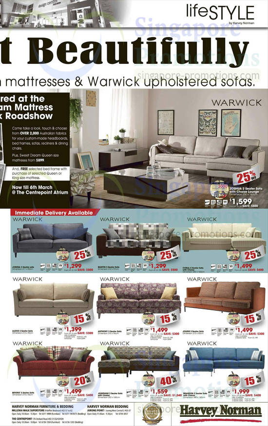 Sofa Sets Lifestyle Warwick