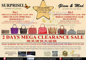 Featured image for (EXPIRED) Surprisel Branded Handbags Sale Up To 75% Off @ Two Locations 8 – 9 Mar 2014