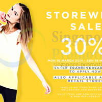 Featured image for (EXPIRED) Tracyeinny 30% OFF Storewide SALE @ All Outlets 10 – 16 Mar 2014