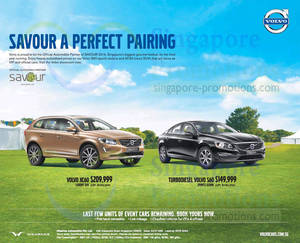 Featured image for Volvo XC60 SUV & Volvo S60 Sedan Offers 8 Mar 2014