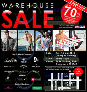 Featured image for YG Marketing Warehouse SALE Up To 70% OFF @ Kallang Bahru 13 – 16 Mar 2014