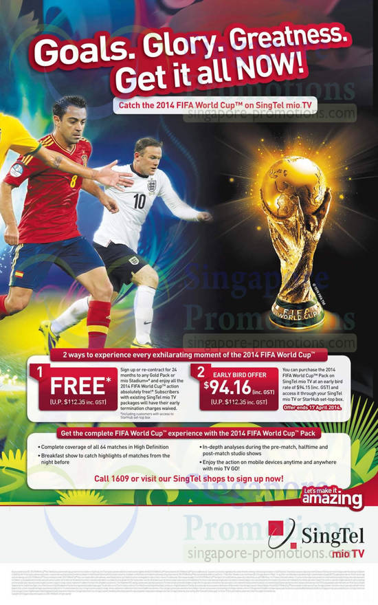 2014 Fifa World Cup Pack Early Bird Offer