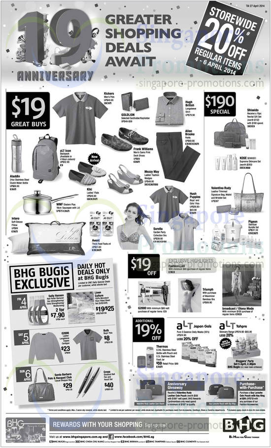 4 Apr 19 Dollar Great Buys, 190 Dollar Specials, 19 Dollar Off, 19 Percent Off, BHG Bugus Exclusive