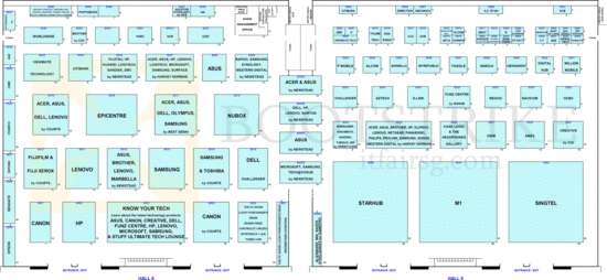 Floor Plan Full, Hall 5, Hall 6, PC SHOW 2014