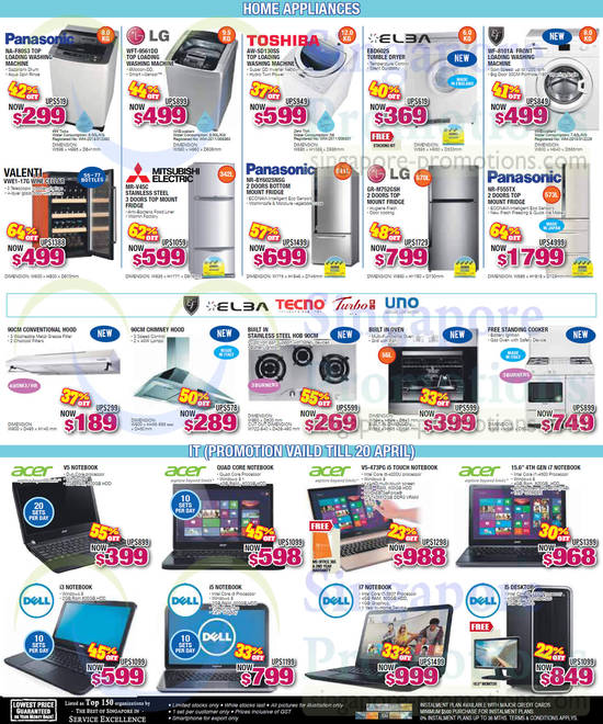 Home Appliances, IT, Dell, Panasonic, LG, Toshiba, Acer, Mitsubishi