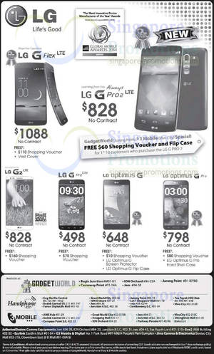 Featured image for LG Smartphones No Contract Offers Price List 26 Apr 2014