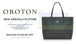 Featured image for (EXPIRED) Oroton 50% OFF Selected Styles 25 – 27 Apr 2014