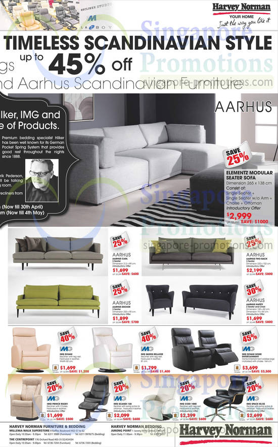 Recliners, Sofa Sets, Aarhus, IMG, Elements Modular