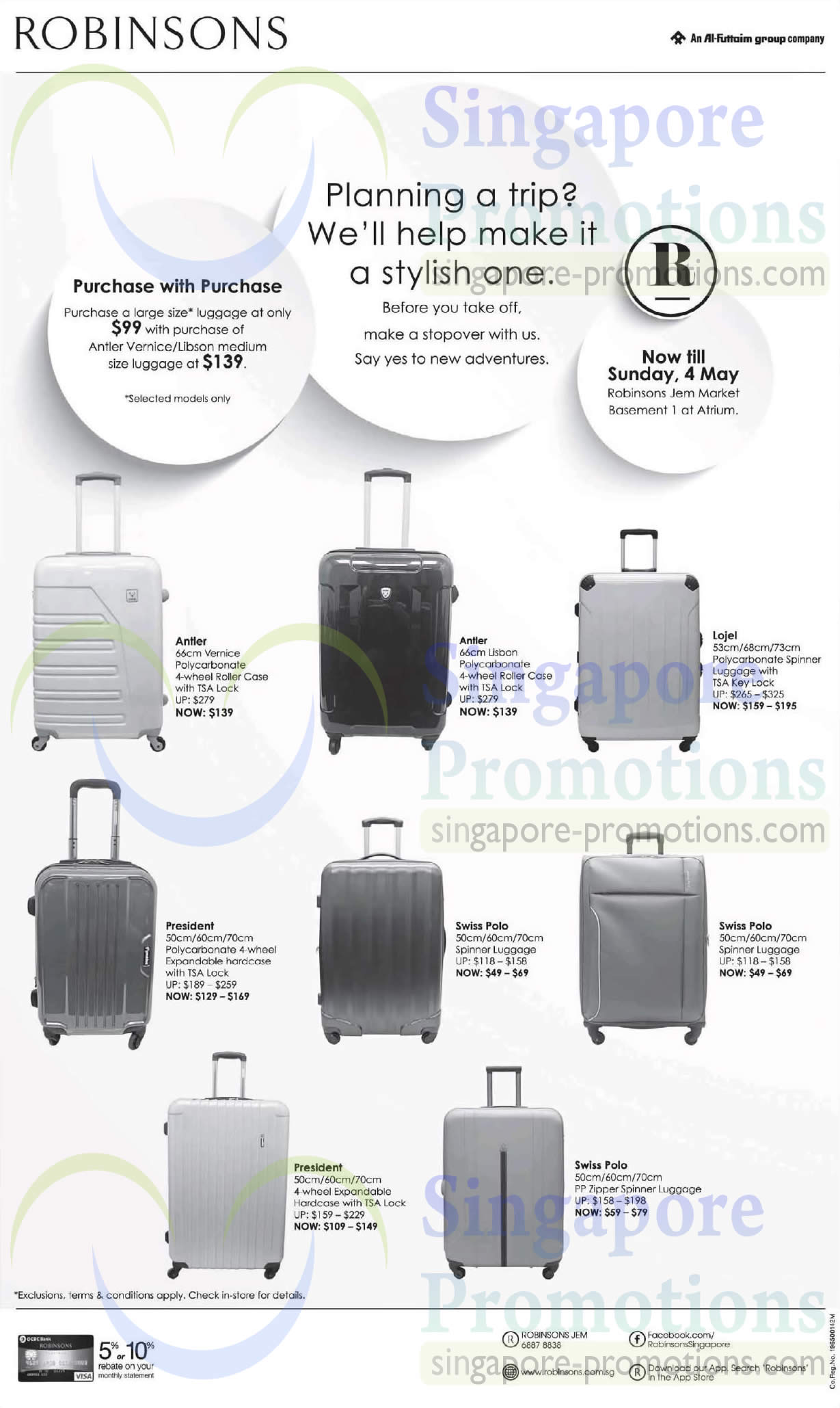 crossing luggage price