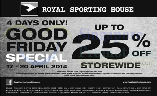 Royal Sporting House 17 Apr 2014