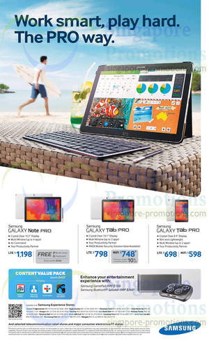 Featured image for Samsung Galaxy Pro Tablets Features & Offers 19 Apr 2014