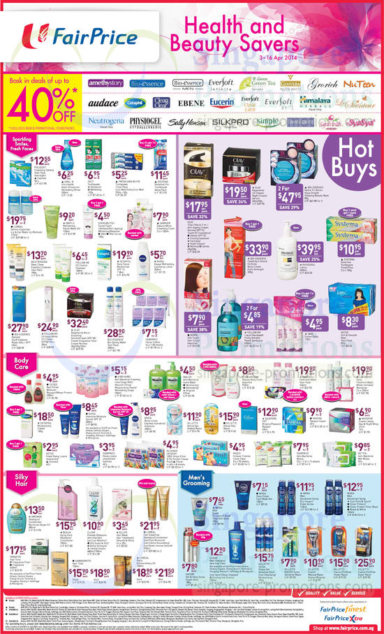 Up To 40 Percent Off Health Care, Body Care, Hair Care, Mens Grooming, Beauty Care, Olay, Cetaphil, Loreal, Bio Essence, Gillette, Physiogel