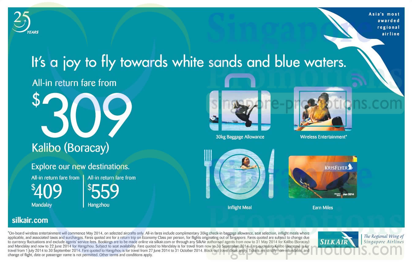 Featured image for SilkAir From $239 Promo Air Fares 7 - 31 May 2014