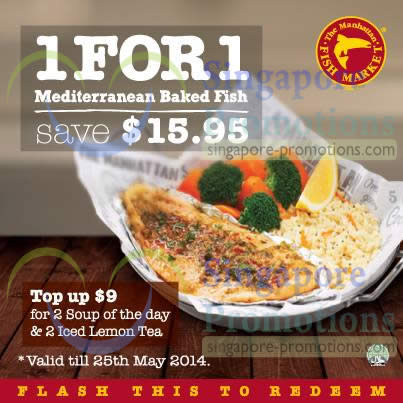 Featured image for Manhattan Fish Market Dine-In Discount Coupons 2 - 25 May 2014