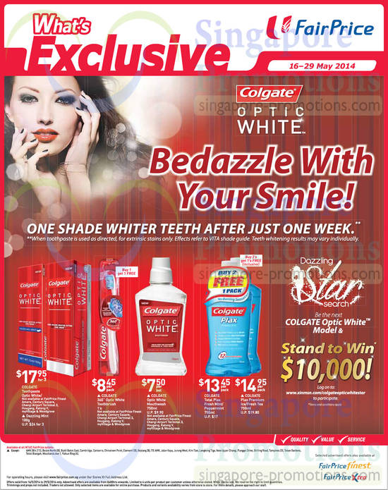 16 May Colgate Buy 2 Get 1 FREE Optic White, Plax