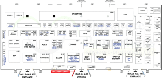 22 May SG Tech Show Floor Plan, Map