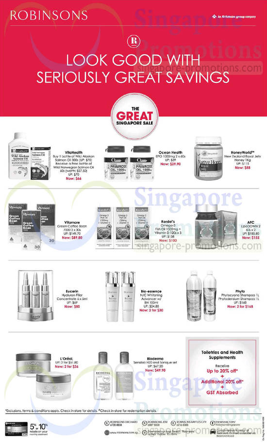 23 May Beauty , Healthcare Vitahealth, Ocean Health, Honey World, AFC, Kordels, Phyto, Bioderma, Loreal, Eucerin