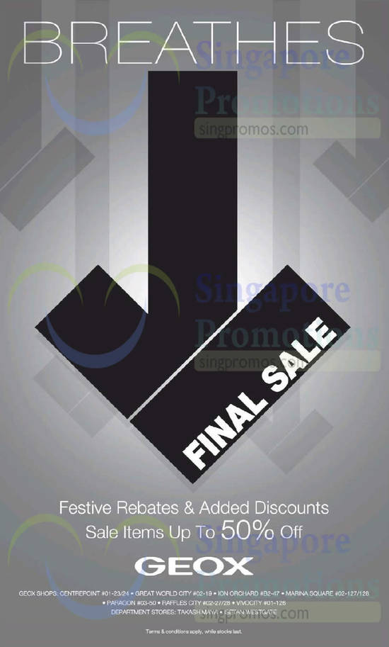 25 Jul Festive Rebates n Added Discounts, Sale Items Up To 50 Percent Off