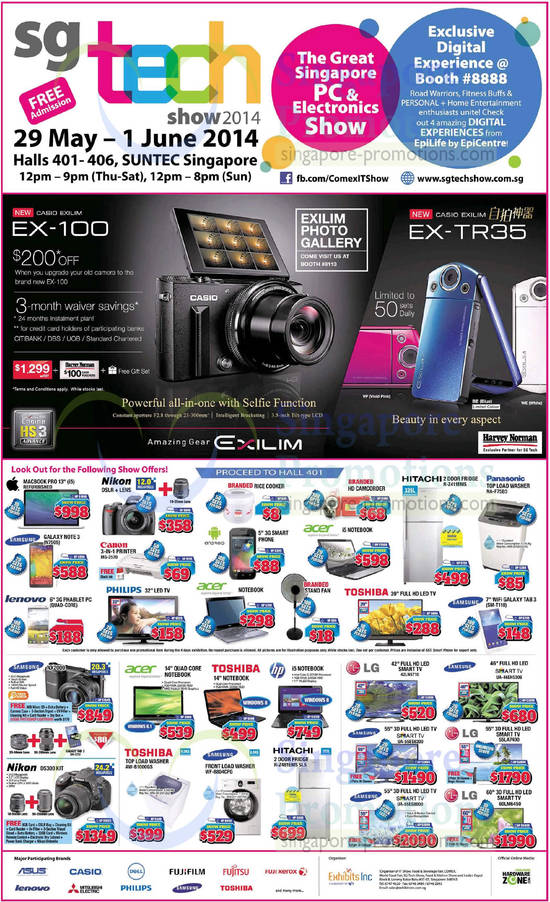 28 May Casio EX 100, Digital Experience, Digital Cameras, Notebooks, Washers, Fridges