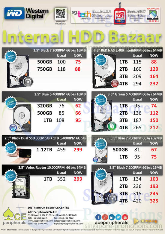 29 May ACE Peripherals Western Digital Internal HDD Bazaar