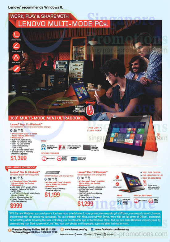 29 May Lenovo Notebooks Yoga 11s, Flex 14, Flex 15