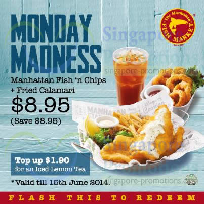 Featured image for Manhattan Fish Market NEW Dine-In Discount Coupons 26 May - 15 Jun 2014