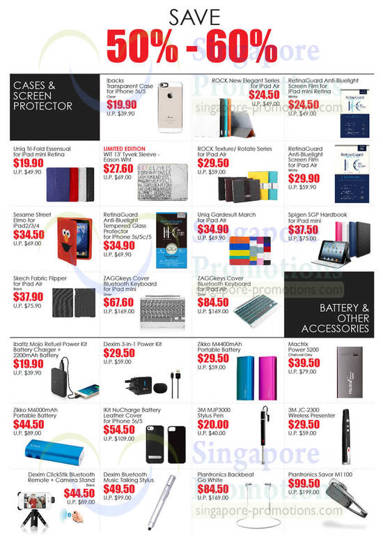 Accessories, Cases, Screen Protector, Battery, Power Banks