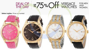 Featured image for (EXPIRED) Versace Watches Up To 75% OFF 24hr Promo 22 – 23 May 2014