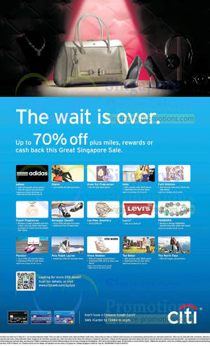 Featured image for Citibank Up To 70% OFF Great Singapore SALE Offers 21 May – 31 Jul 2014