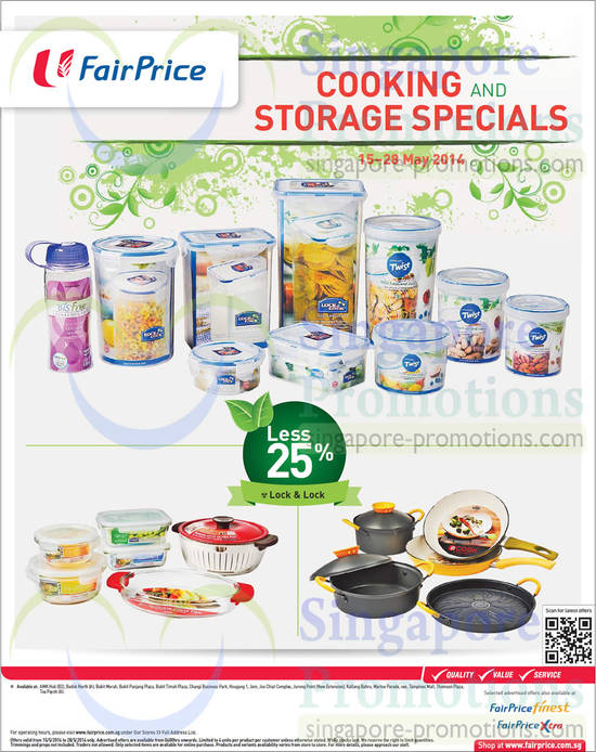 Cooking n Storage Specials, Lock n Lock 25 Percent Off