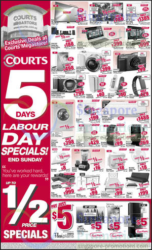 Featured image for (EXPIRED) Courts 5 Days Labour Day Special Sale 1 – 4 May 2014