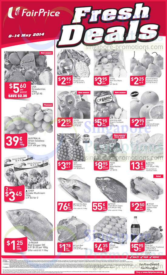 Fresh Deals, Fruits, Fishes, Sunkist, Zespri, Pasar