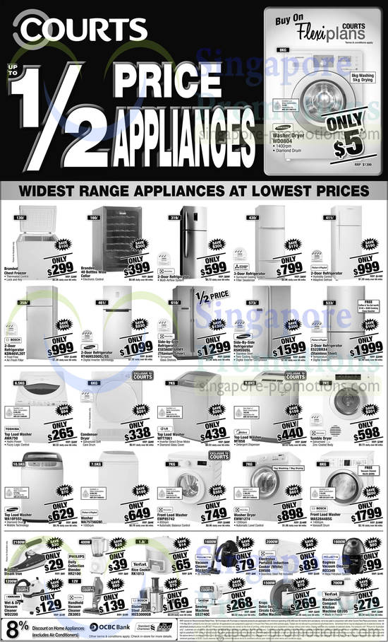 Fridges, Washers, Dryers, Kitchen Appliances, Tefal, Electrolux, LG, Samsung, Brother, Bosch