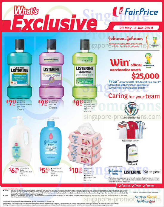 Johnson n Johnson Listerine, Baby Bath, Wipes