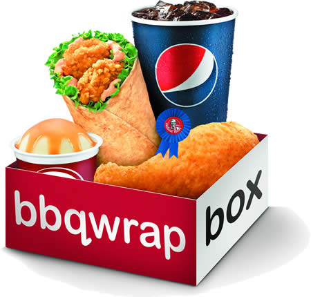 Featured image for KFC NEW $6 BBQ Wrap Box Available From 12 May 2014