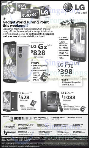 Featured image for LG Smartphones No Contract Offers Price List 24 May 2014