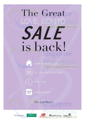 Featured image for Love Bonito SALE @ Safra Toa Payoh 24 – 25 May 2014