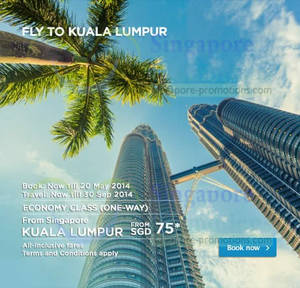 Featured image for (EXPIRED) Malaysia Airlines Promotion Air Fares 8 – 21 May 2014