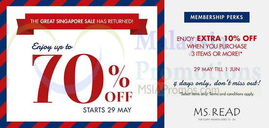 Ms. Read Great Singapore Sale 30 May 2014