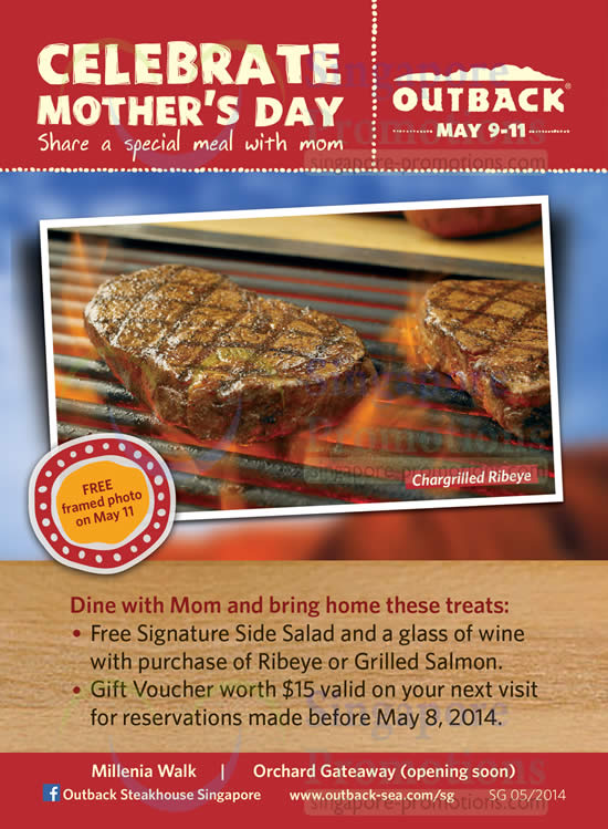 (EXPIRED) Outback Steakhouse Mother’s Day Promotion 9 11 May 2014